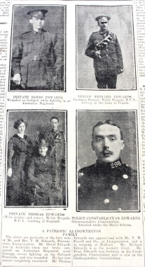 1916 week 79 CN 4-2-16 Llangwyryfon family